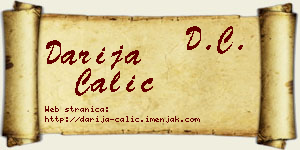 Darija Čalić vizit kartica